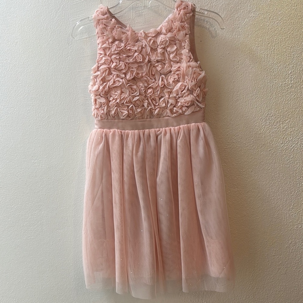 NWT H&M Elegant Pink Floral Kids Dress